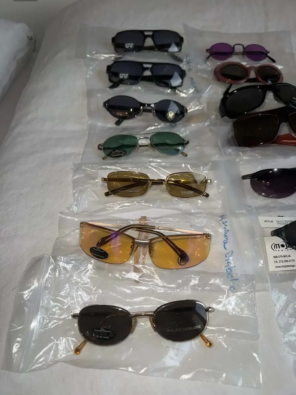 Large Maurice Malone Moja Vintage Sunglasses (RAVE STL) Wholesale Lot (18 Pairs)